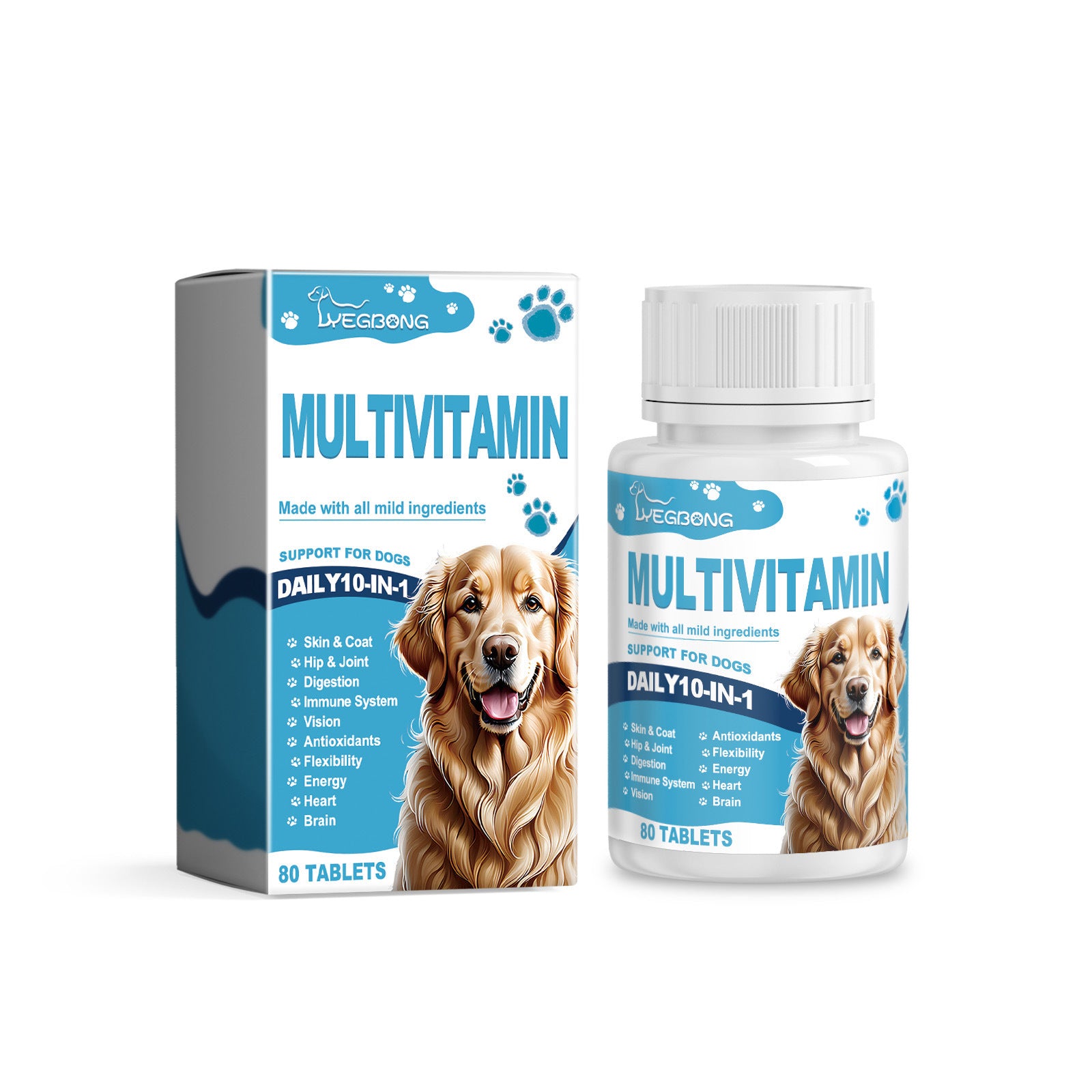 Yegbong For Dogs Multivitamin Tablet For Cats Dog Pet